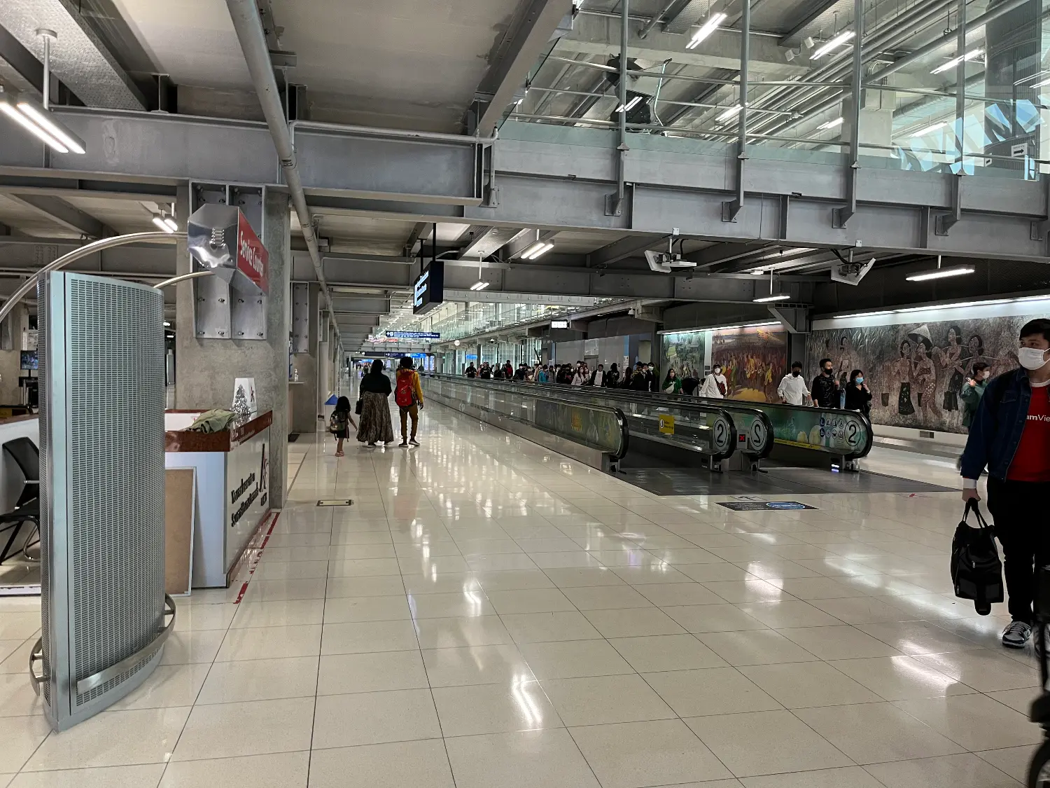 スワンナプーム国際空港の様子